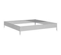 vidaXL Garden Raised Bed, Outdoor Planter for Patio Balcony Yard, Flower Bed for Vegetable Fruit, Plant Stand, Flower Box, Galvanised Steel