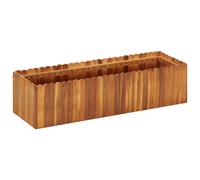 vidaXL Solid Acacia Wood Garden Raised Bed Outdoor Flower Herb Pot Container