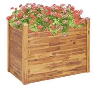 vidaXL Solid Acacia Wood Garden Bed Gardening Herb Raised Bed Flower Box Pot