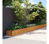 vidaXL Garden Raised Bed 1152X50X36cm Corten Steel, Brown