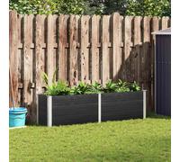 (200 x 50 x 54 cm) vidaXL Garden Raised Bed Outdoor Plant Pot Flower Box Planter Box WPC Grey