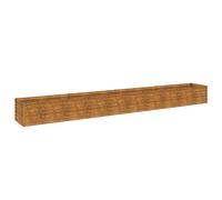 vidaXL Garden Raised Bed 386x50x36 cm Corten Steel