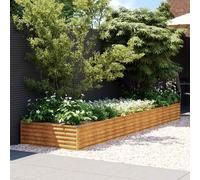 vidaXL Garden Raised Bed 387x100x36 cm Corten Steel