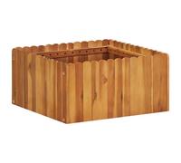 vidaXL Solid Acacia Wood Garden Raised Bed Outdoor Flower Herb Pot Container