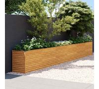 vidaXL Garden Raised Bed 578x50x69 cm Corten Steel