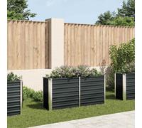 vidaXL Garden Raised Bed Anthracite 160x40x77cm, Grey