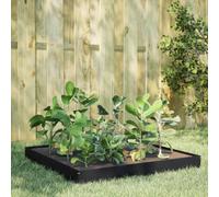 vidaXL Garden Raised Bed Black 100x100x18.5 cm Steel, Black