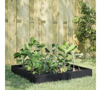 vidaXL Garden Raised Bed Black 100x100x26 cm Steel, Black