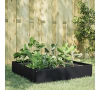 vidaXL Garden Raised Bed Black 100x100x33.5 cm Steel