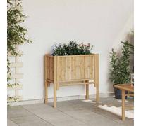 vidaXL Garden Raised Bed Brown 70 x 35 x 70 cm Bamboo