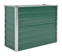 vidaXL Garden Raised Bed Galvanised Steel 100x40x77 cm Green