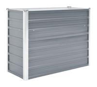 vidaXL Garden Raised Bed Galvanised Steel 100x40x77 cm Grey