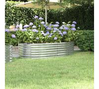 Garden Planter Patio Flower Pot Raised Garden Bed Powder-coated Steel vidaXL