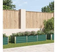 vidaXL Garden Raised Bed Galvanised Steel 240x80x45 cm Green