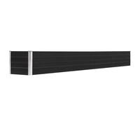 vidaXL Garden Raised Bed Galvanised Steel 320x40x45 cm, Anthracite, Open Bottom - 47055