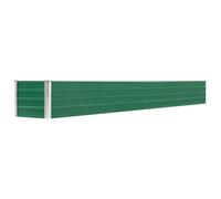 vidaXL Garden Raised Bed Galvanised Steel 320x40x45cm Green Growing Raised Bed