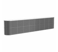 vidaXL Garden Raised Bed Galvanised Steel 332x40x68 cm Anthracite