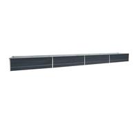 vidaXL Garden Raised Bed Galvanised Steel 600x80x45 cm Anthracite