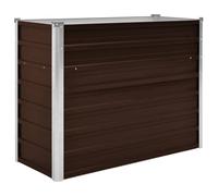 vidaXL Garden Raised Bed Brown 100x40x77 cm Galvanised Steel