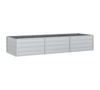 vidaXL Garden Raised Bed 240x80x45 cm Galvanized Steel