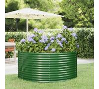 Garden Planter Patio Flower Pot Raised Garden Bed Powder-coated Steel vidaXL