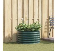 vidaXL Garden Raised Bed Green 80 x 80 x 44 cm Steel