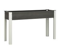 vidaXL Garden Raised Bed Grey 120x40x75 cm WPC Planter Flower Box Plant Tray