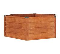 vidaXL Garden Raised Bed Outdoor Pot Patio Raised Bed Flower Pot Stand Vegetable Herb Bed Plant Stand Planter Box Rusty Corten Steel