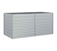 Vidaxl Garden Raised Bed 160X80X77 Cm Galvanized Steel Silver