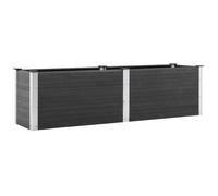 (200 x 50 x 54 cm) vidaXL Garden Raised Bed Outdoor Plant Pot Flower Box Planter Box WPC Grey