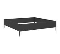 vidaXL Garden Raised Bed Outdoor Planter Pot Patio Flower Box Black Steel