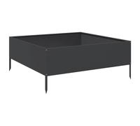 vidaXL Garden Raised Bed Outdoor Planter Pot Patio Flower Box Black Steel