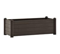 vidaXL Garden Raised Bed PP Mocha Outdoor Patio Planter Planting Plant Box