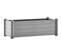 vidaXL Garden Raised Bed PP Stone Grey 100x43x35 cm