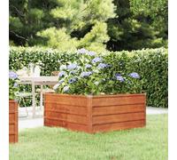 vidaXL Garden Raised Bed Rusty 100x100x45 cm Corten Steel