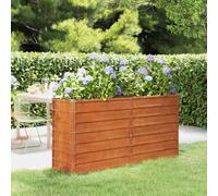 (160 x 40 x 77 cm (L x W x H)) vidaXL Garden Raised Bed Outdoor Pot Plant Stand Planter Rusty Corten Steel