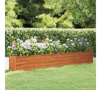 vidaXL Garden Raised Bed Rusty 320X40X45cm Corten Steel, Brown