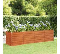 vidaXL Garden Raised Bed Outdoor Pot Patio Raised Bed Flower Pot Stand Vegetable Herb Bed Plant Stand Planter Box Rusty Corten Steel
