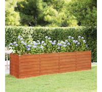 vidaXL Garden Raised Bed Rusty 320x80x77 cm Corten Steel