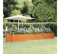 (400 x 80 x 45 cm) vidaXL Garden Raised Bed Outdoor Pot Plant Stand Planter Rusty Corten Steel