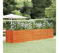 vidaXL Garden Raised Bed - Corten (Weathering) Steel, Durable, Large, Easy Assembly, Brown