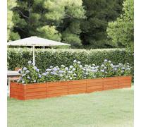 vidaXL Garden Raised Bed Rusty 480X80X45cm Corten Steel, Brown