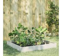vidaXL Garden Raised Bed White 100x100x26 cm Steel