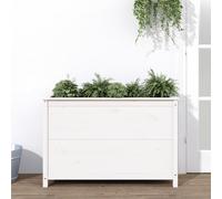 vidaXL Garden Raised Bed White 119.5x40x78 cm Solid Wood Pine