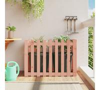 vidaXL Garden Raised Bed with Fence Design 100x50x70 cm Solid Wood Douglas UK