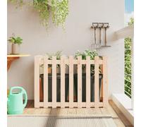 (natural pine, 100 x 50 x 70 cm) vidaXL Garden Raised Bed with Fence Design Outdoor Planter Solid Wood Pine