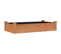 vidaXL Garden Raised Bed with Liner Brown 120x60x25 cm Solid Wood Fir