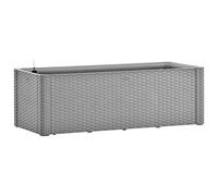 vidaXL Garden Raised Bed with Self Watering System Grey 100x43x33 cm