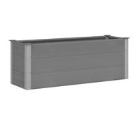 vidaXL Garden Raised Bed WPC 150x50x54 cm Grey