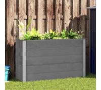 vidaXL Garden Raised Bed WPC 150x50x91 cm Grey, Grey
